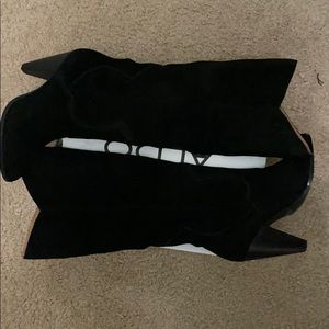 Western style black boots